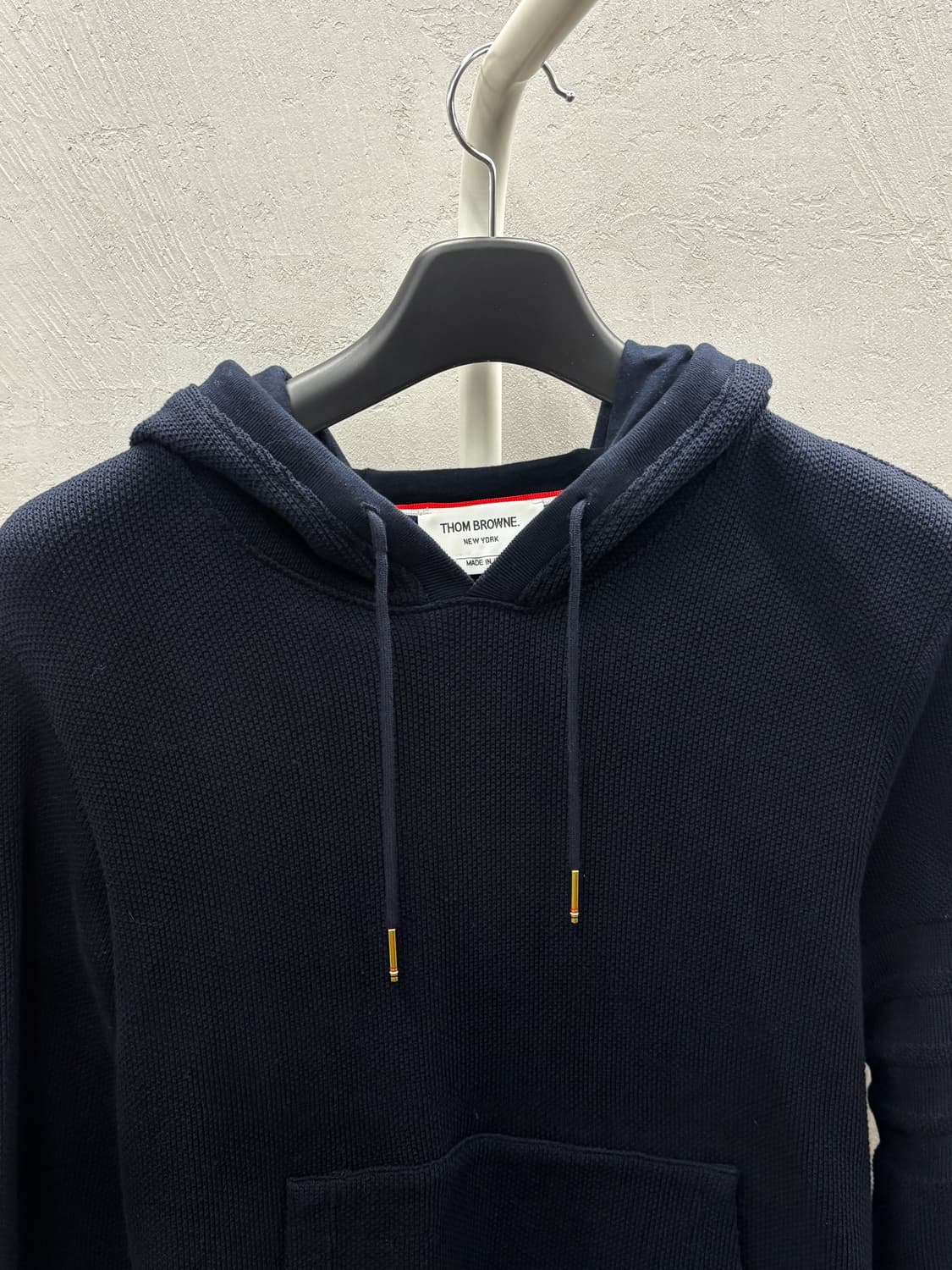 톰브라운 네이비 삼선 후드티 M 상품이미지3