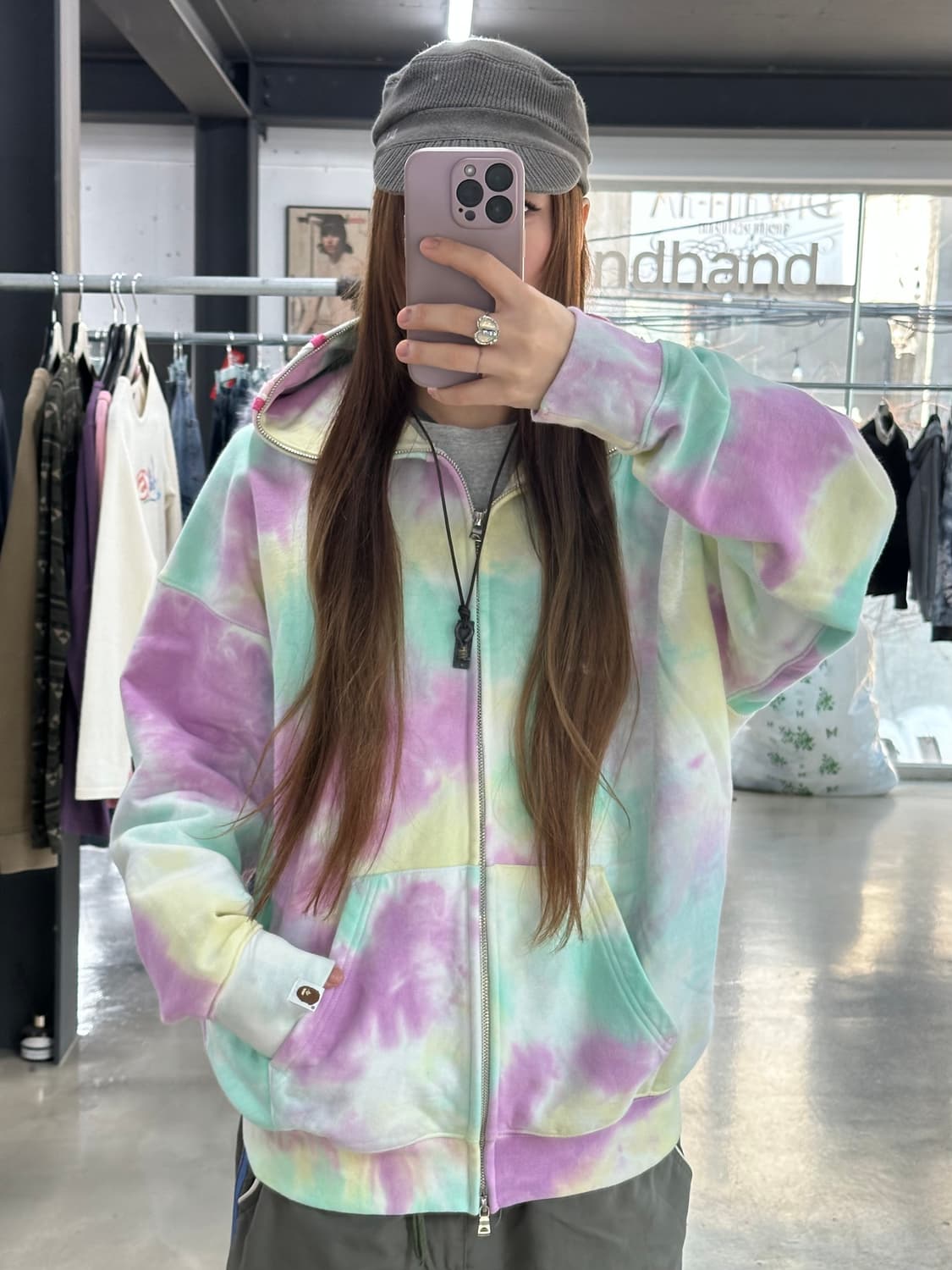 베이프 샤크 타이다이 풀 후드집업 상품이미지4