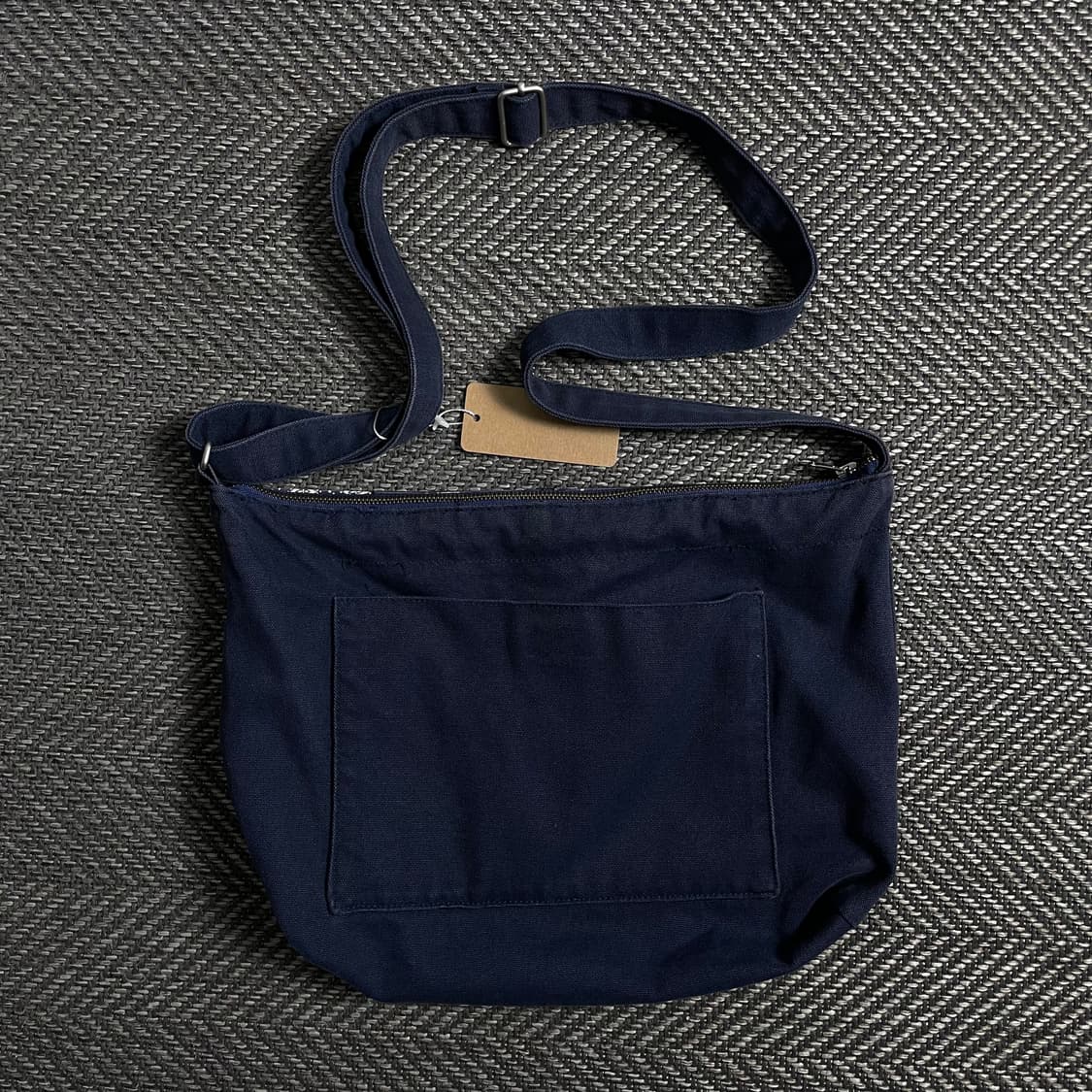 캉골 자수로고 네이비 캔버스 크로스백o 5048 상품이미지2