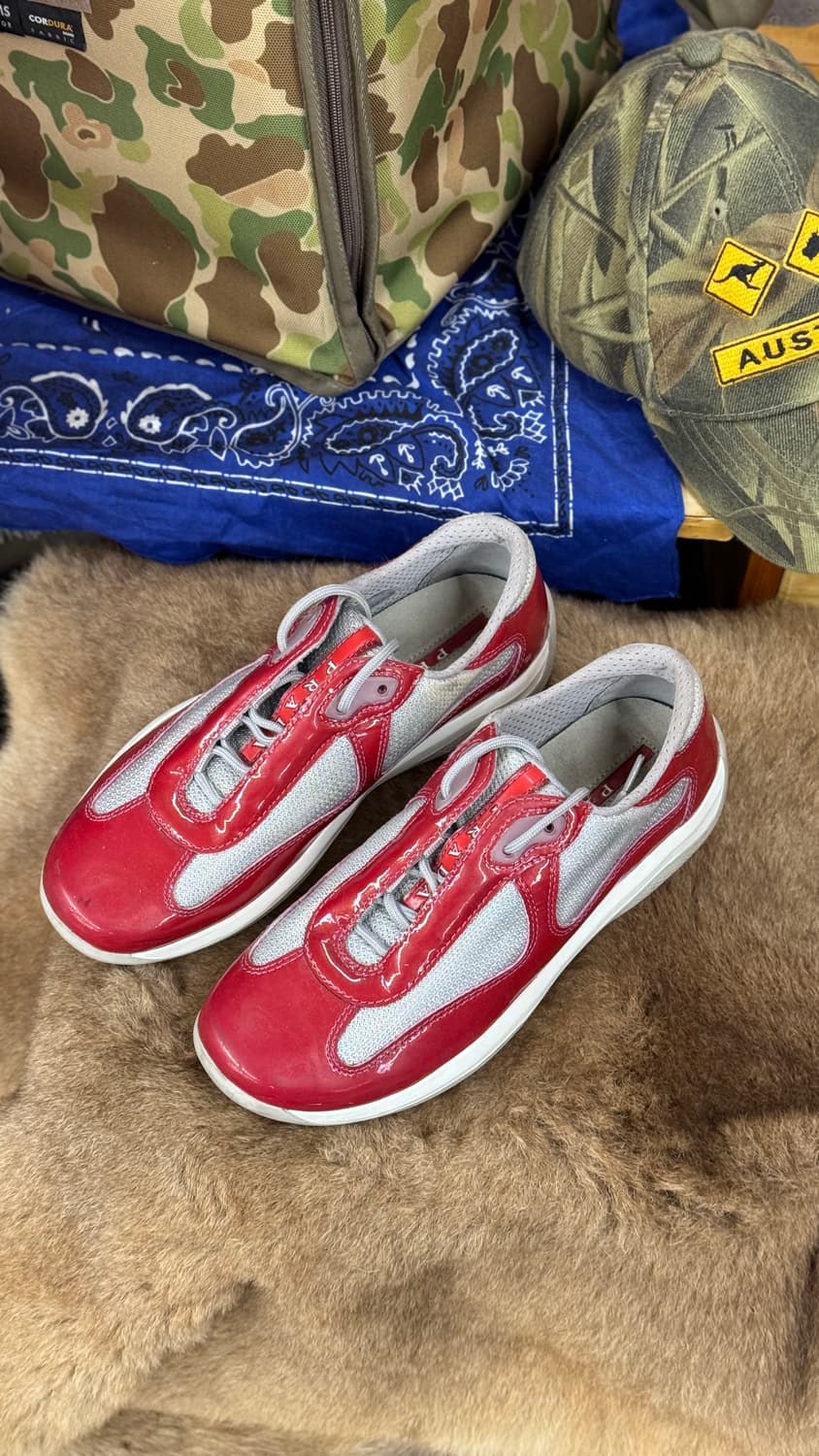 PRADA 프라다 아메리카컵 og 레드 (225-230) 상품이미지1