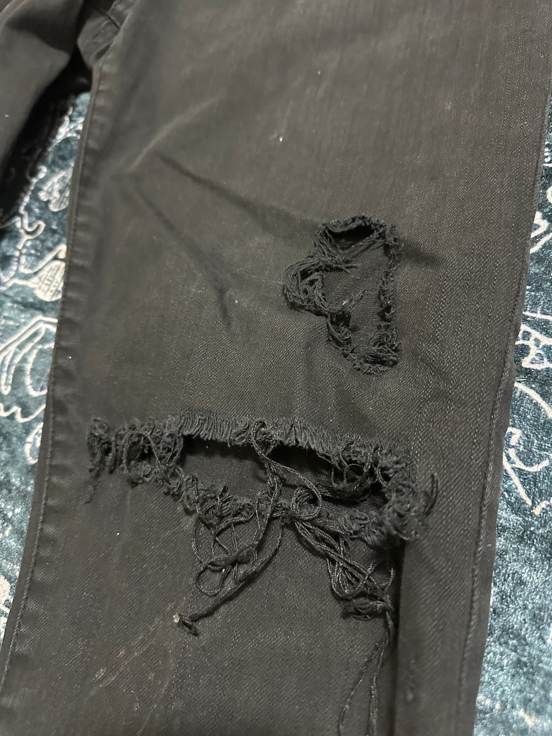 Vintage distressed black skinny jean 상품이미지5