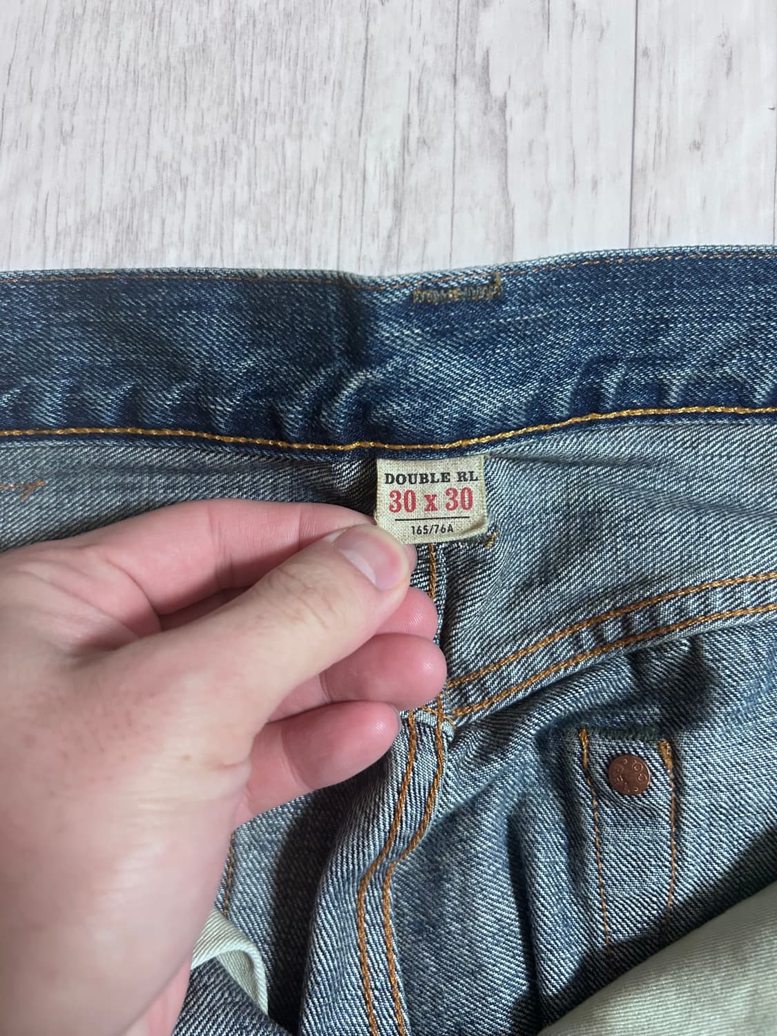 RRL 스트레이트 레그 핏 힐스뷰 워싱 데님 진 30x30 상품이미지3