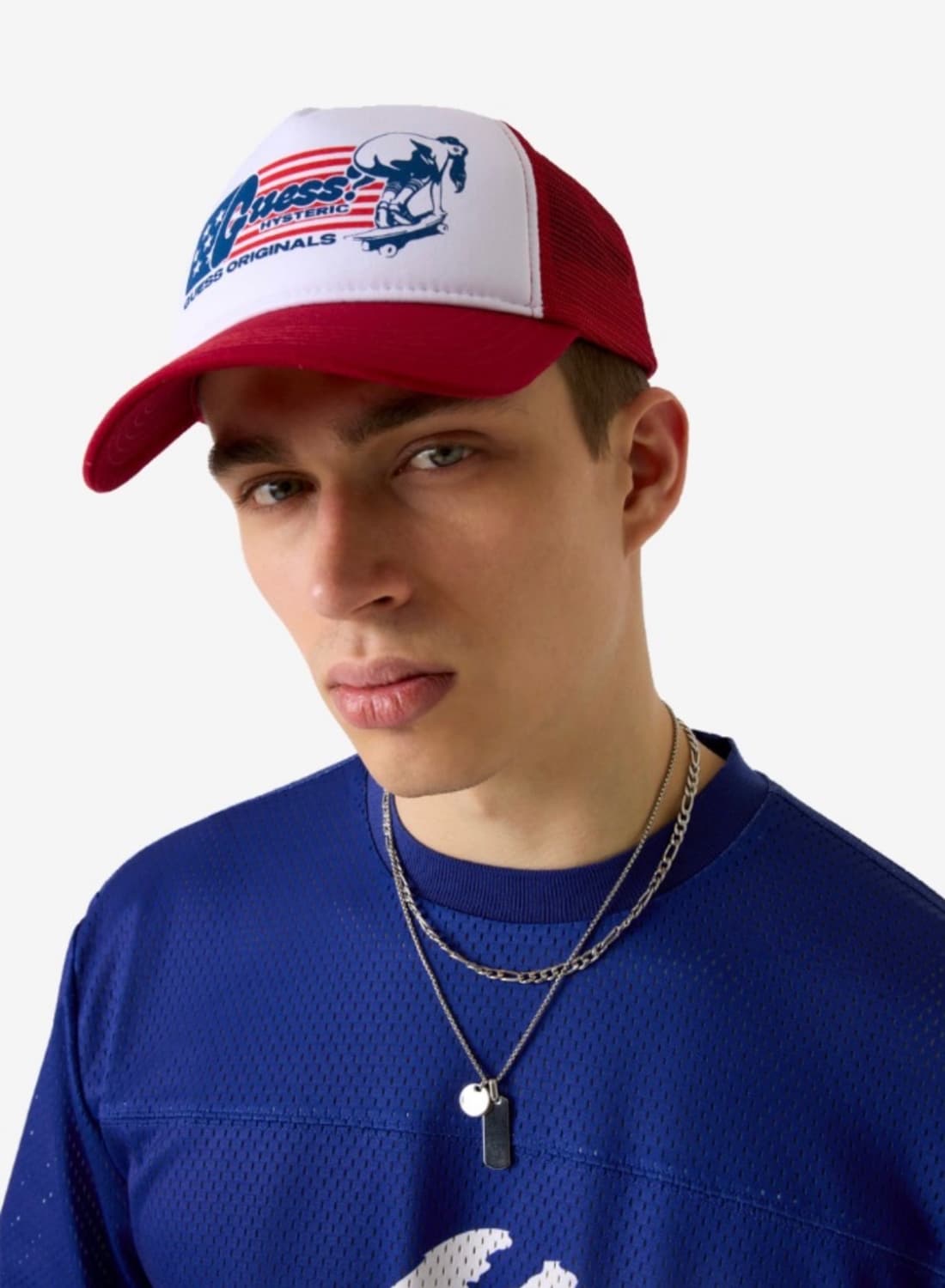 [게스X히스테릭글래머] 매쉬 볼캡 _ 레드 상품이미지3