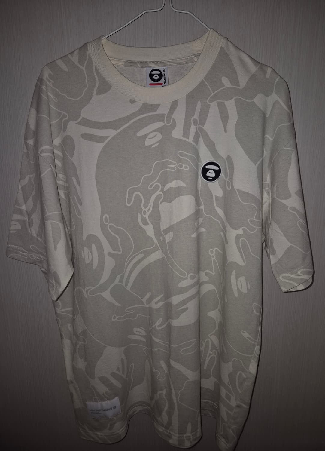 AAPE 크림 카모플라쥬 반팔티 L 상품이미지2