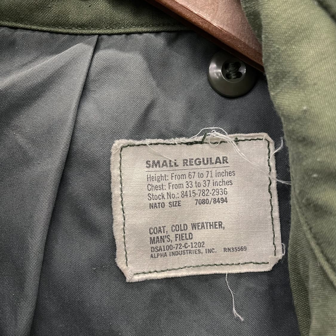 S/R 80s 알파 인더스트리 M65 필드 자켓 오리지널 야상 상품이미지7