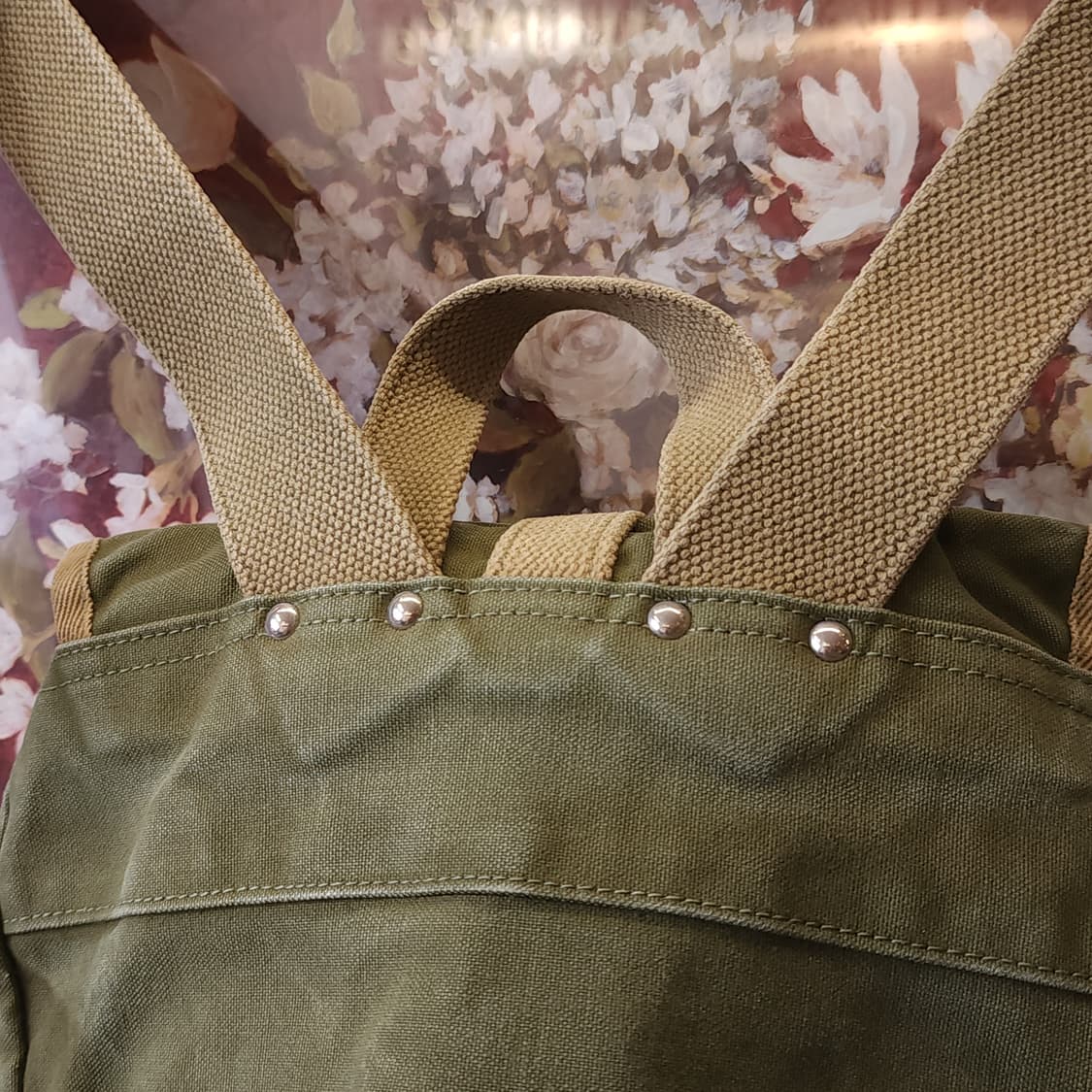 이치자와 한푸 밀리터리 코튼 빈티지 미니 백팩 상품이미지8