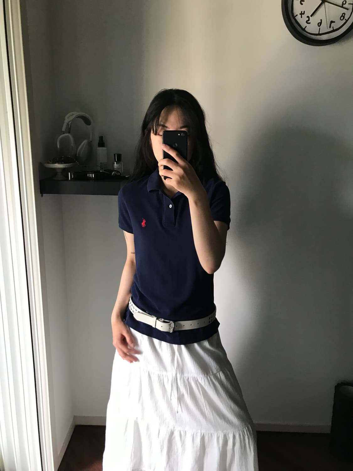 폴로 랄프로렌 포니 로고 네이비 카라티 상품이미지4