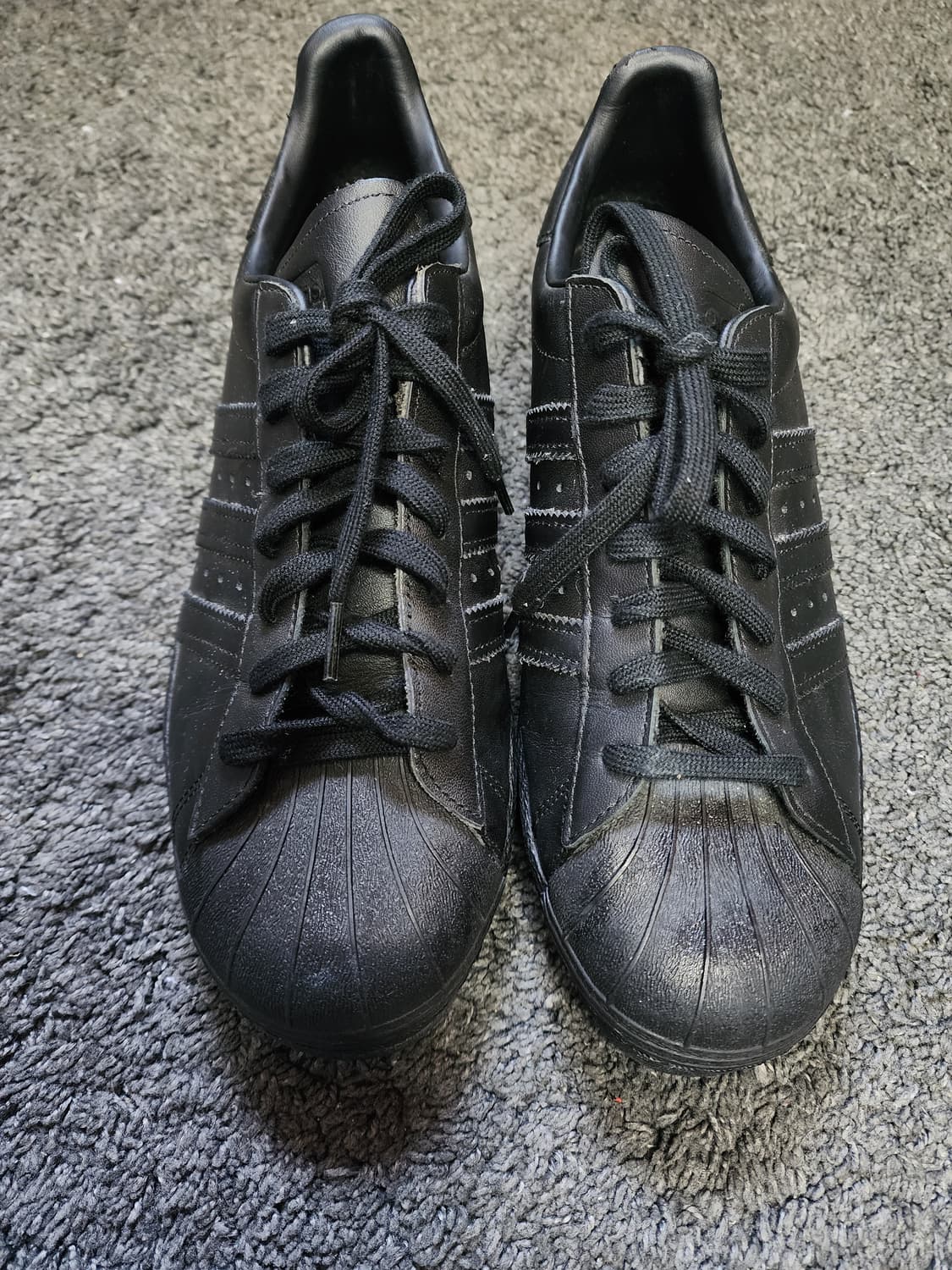 아디다스 슈퍼스타 올블랙  280사이즈  상품이미지4