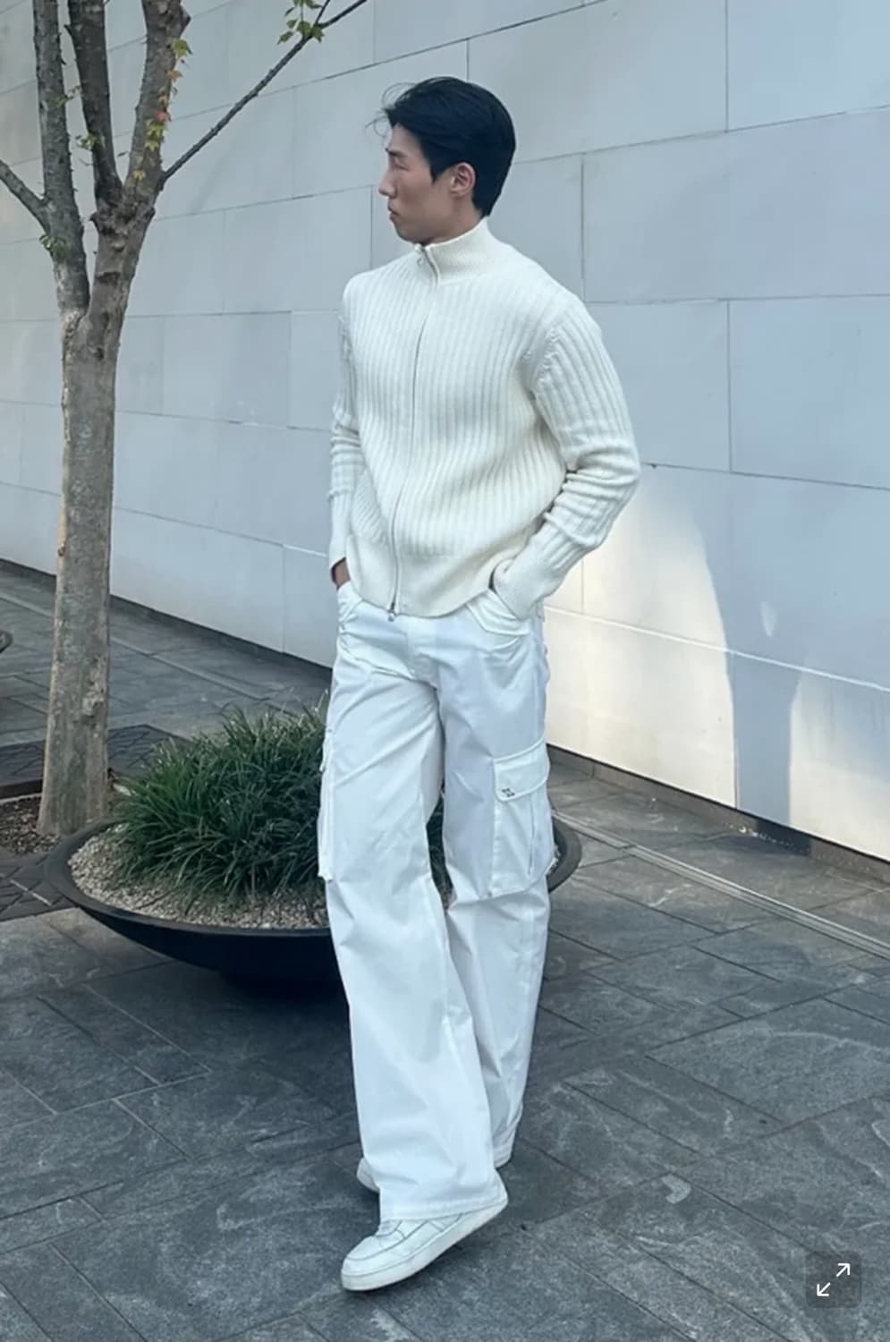 세비지 니트집업 블랙 상품이미지2