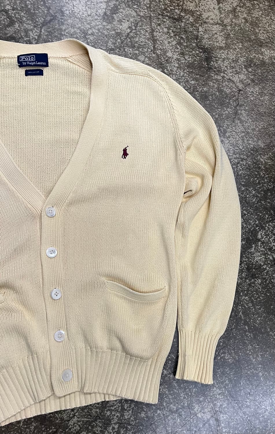 90s 폴로 랄프로렌 아이보리 가디건 상품이미지3