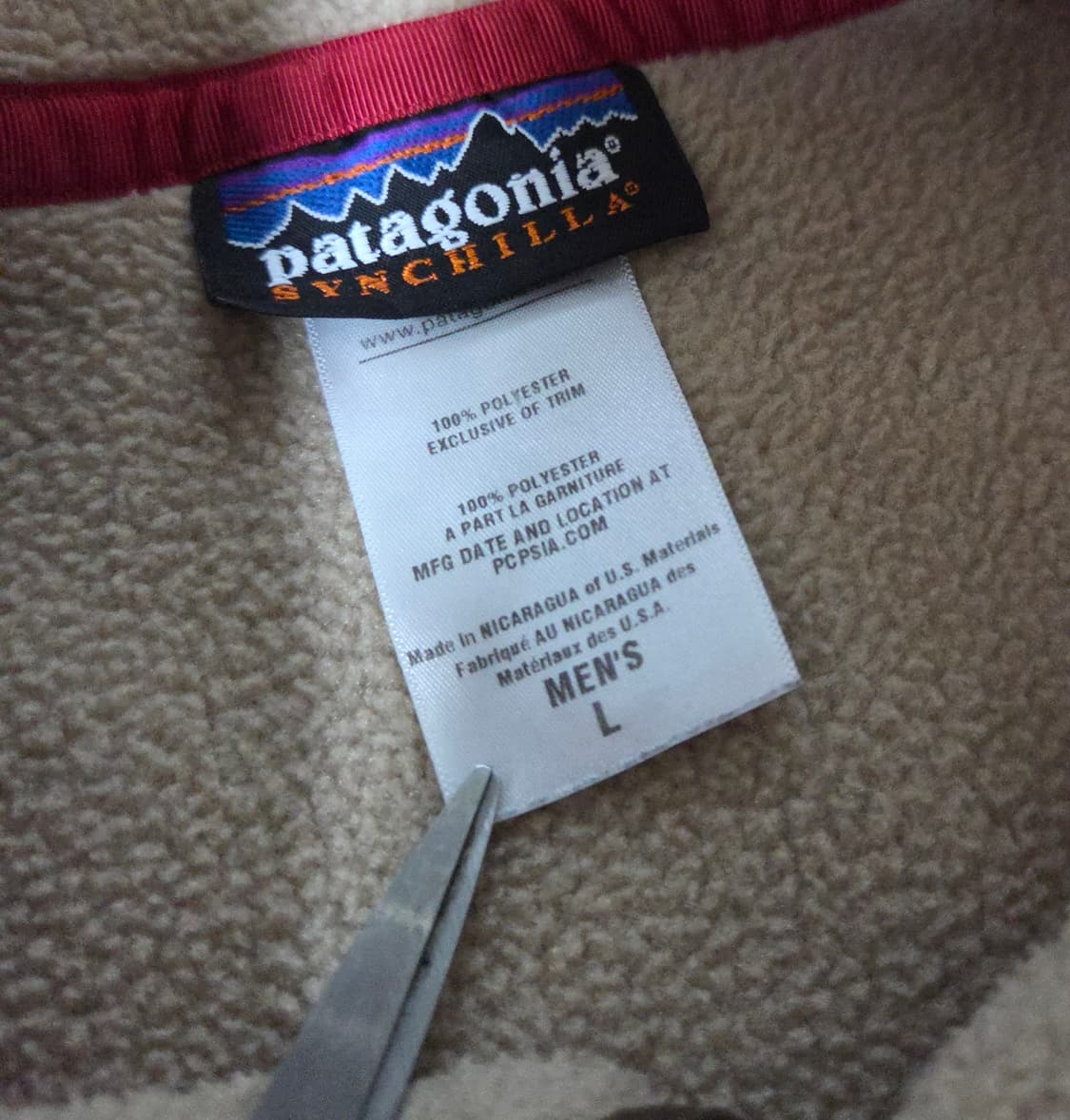 (L)파타고니아 샌드 베이지 신칠라 플리스 synchilla fleece 상품이미지3