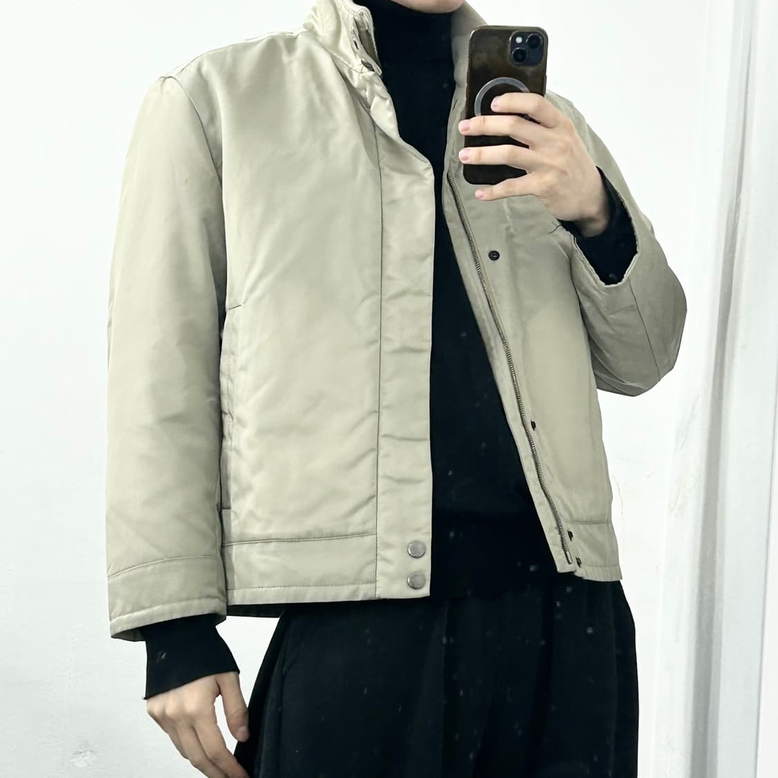 휴고보스 하이넥 나일론 자켓 상품이미지2