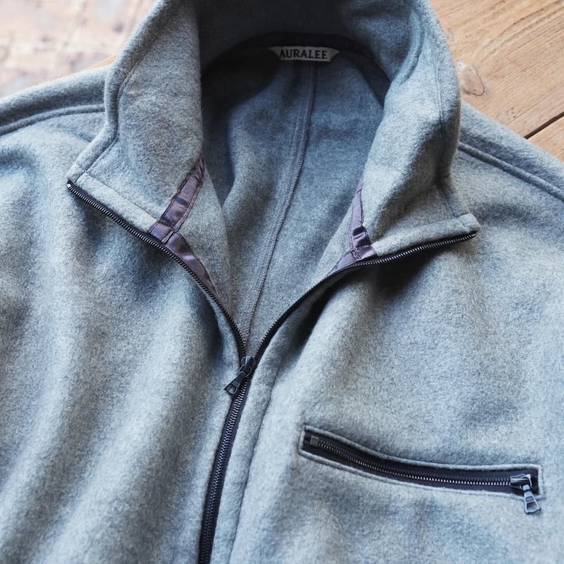 25FW 오라리 실크 후리스 하프집 풀오버 상품이미지3