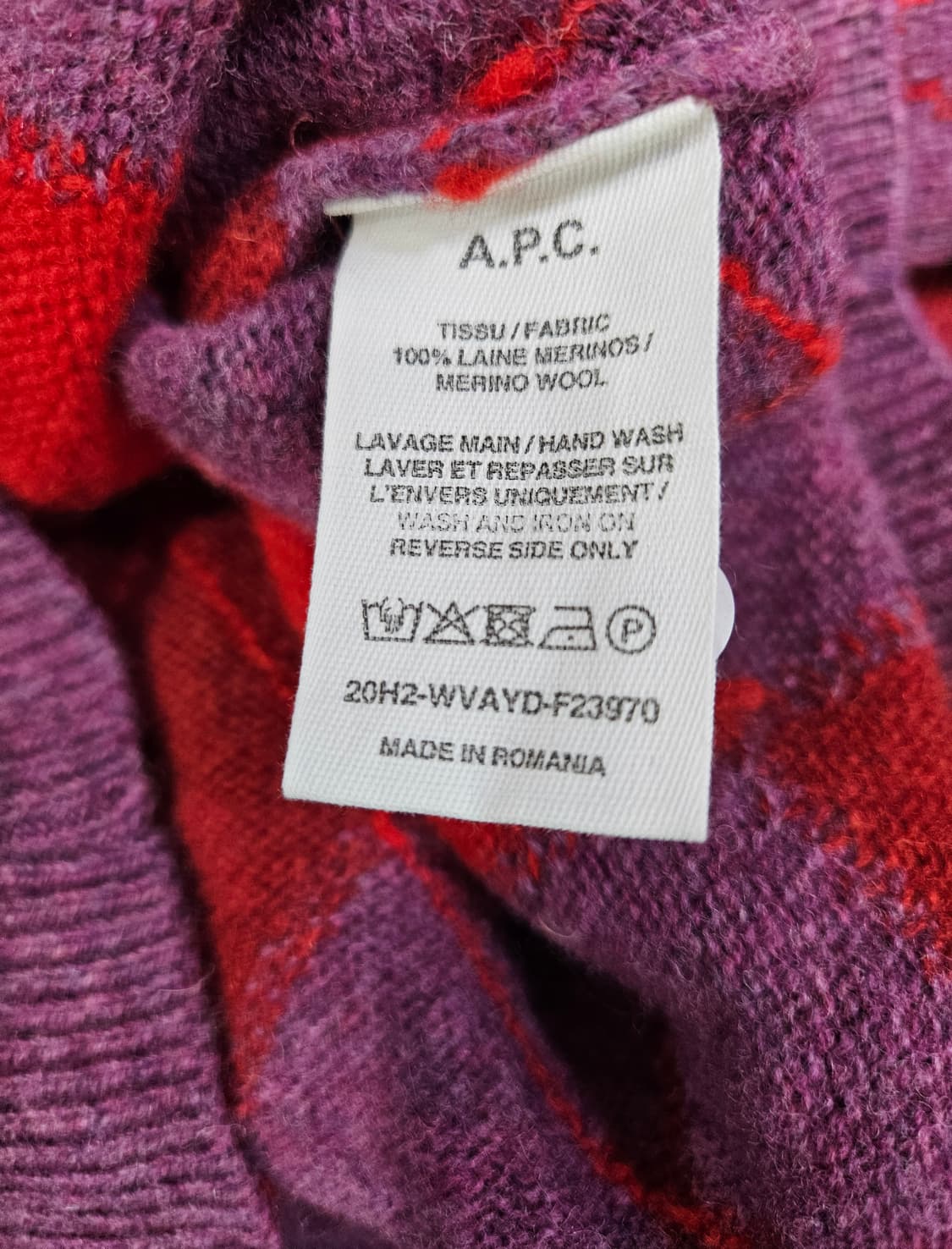 아페쎄 울 니트 스웨터 상품이미지4