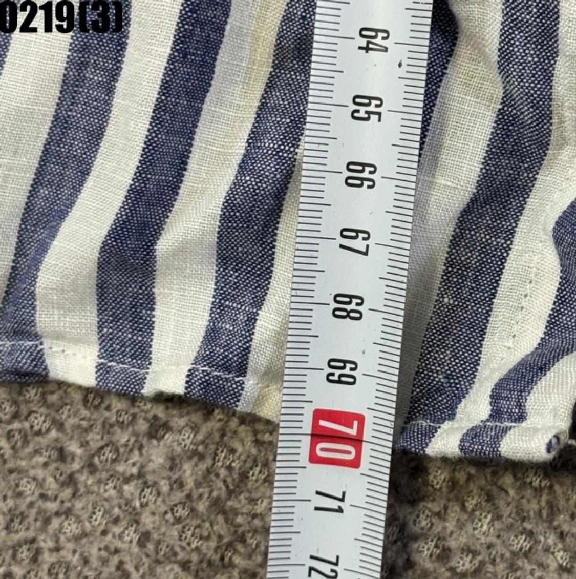 AND Z 스트라이프 반팔 셔츠 상품이미지6