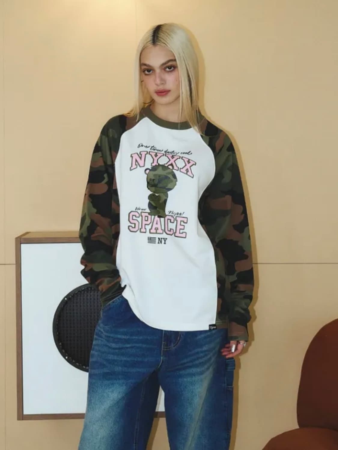 엔와이엑스엑스 카모 베어 롱슬리브 nyxx 상품이미지1