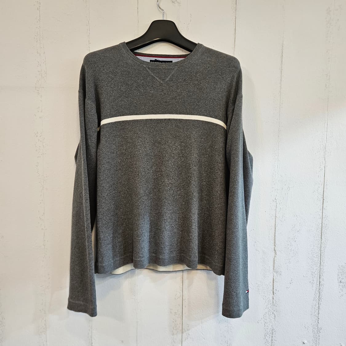 타미힐피거 그레이 라운드넥 니트 XL 상품이미지1