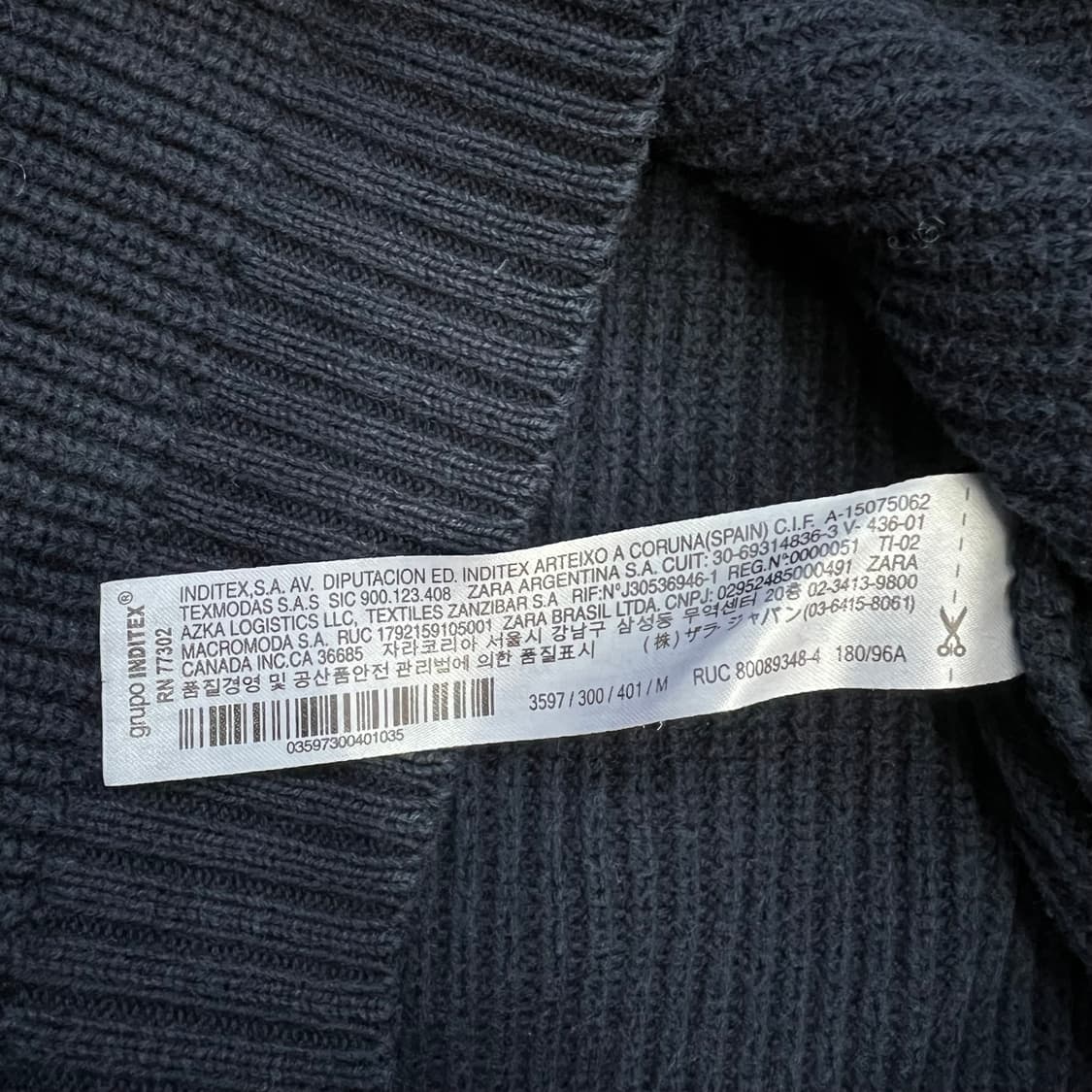 M) ZARA 자라 니트 스웨터 상품이미지7