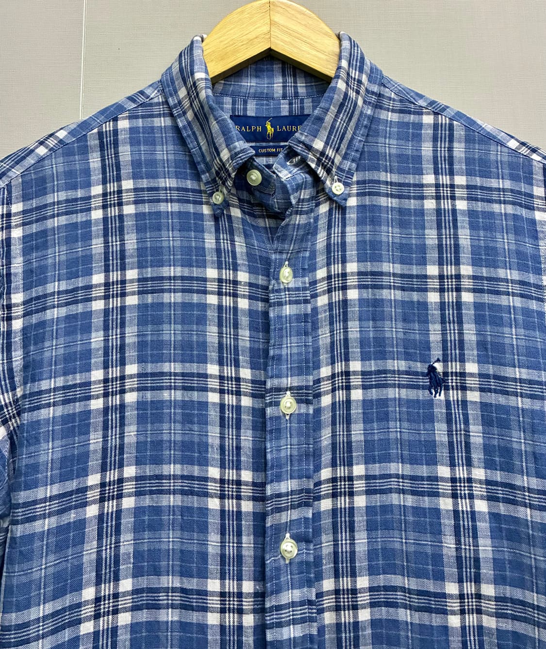 (S/97)POLO 폴로랄프로렌 마드라스 리넨 버튼다운 체크셔츠 상품이미지3