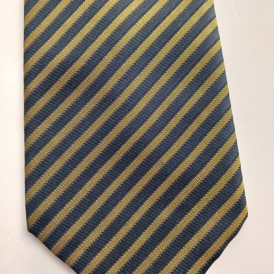 이치바타 실크 네이비 스트라이프 넥타이 8.2cm A~B등급 A18391 상품이미지6