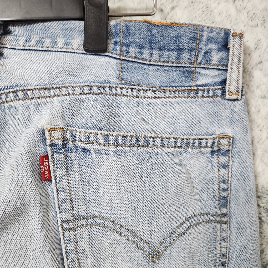 H614 [34] 리바이스 505 연청 데님 청바지 
 상품이미지3