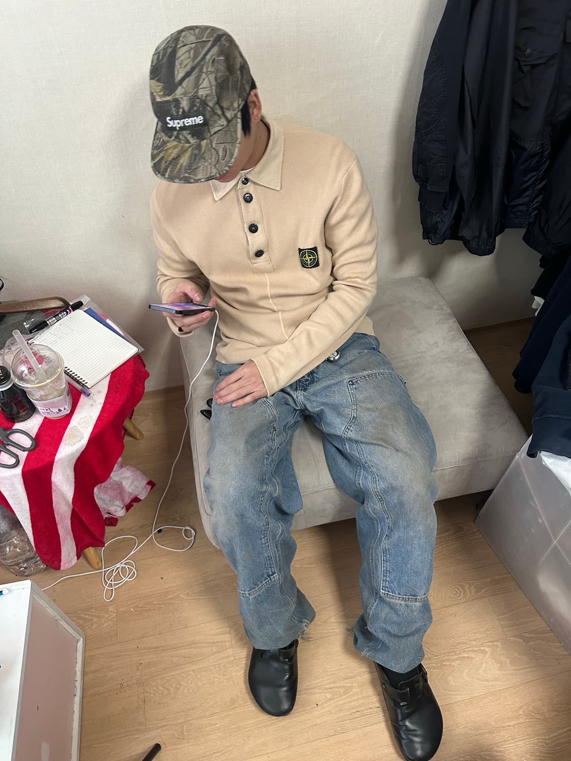 스톤아일랜드 폴로 긴팔 Xl(100-105추천)정품 상품이미지6