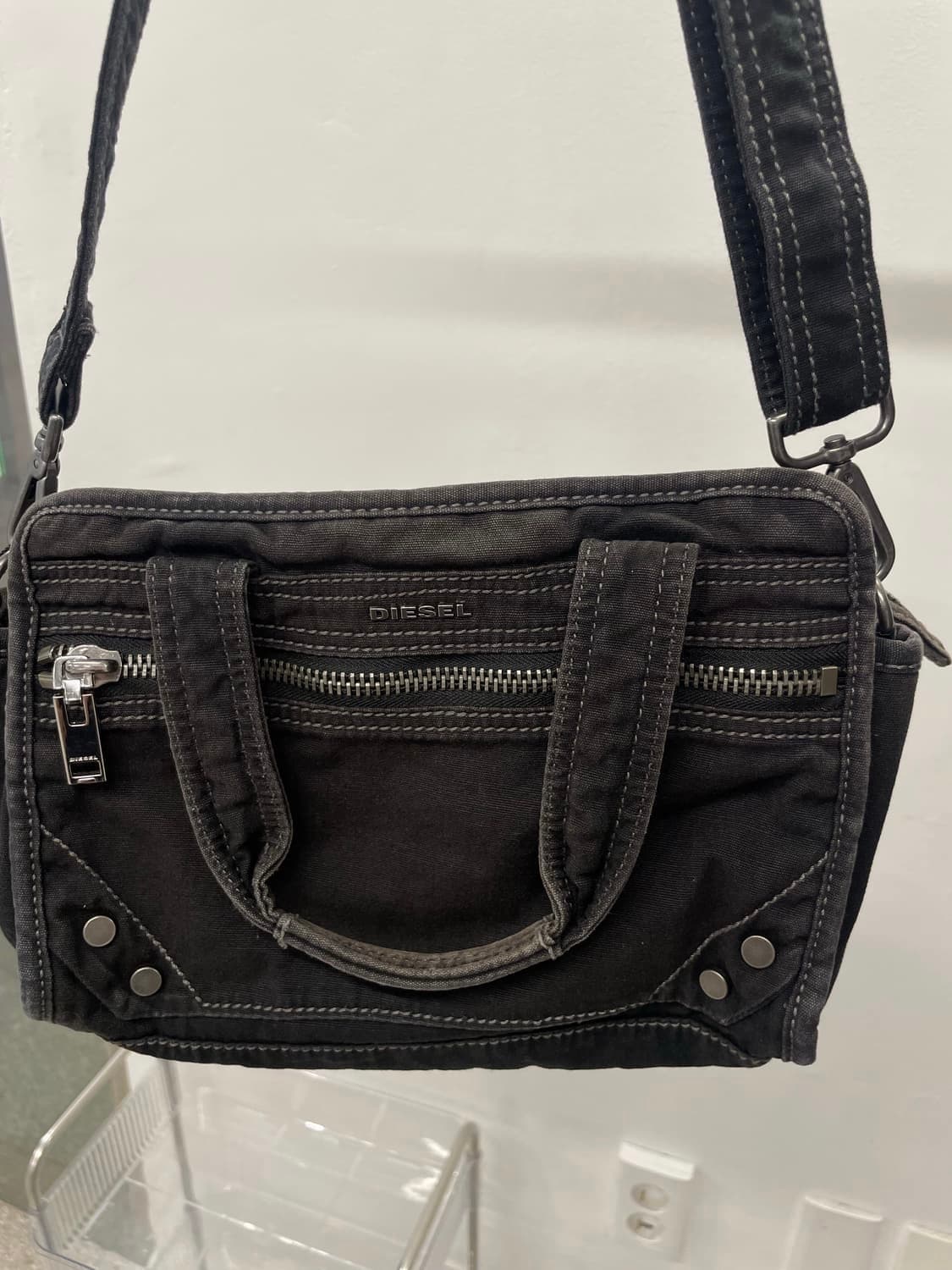 디젤 코튼 투웨이 크로스 토트백 상품이미지1