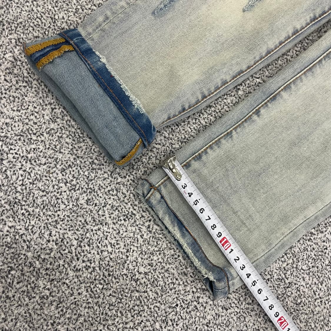 아미리 블루워싱 앤 래드패치 데님팬츠 0105HS1  상품이미지6