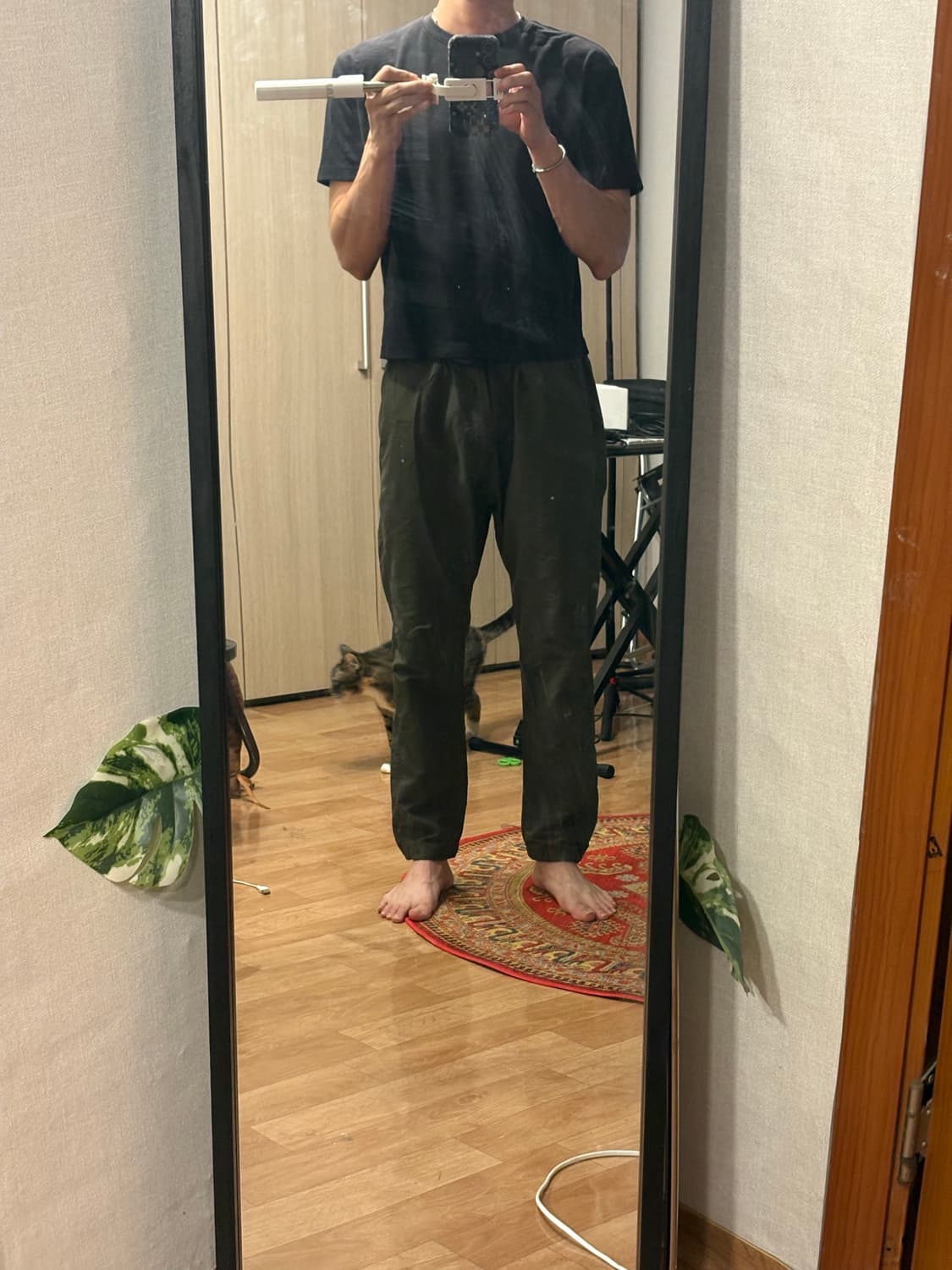 그라미치 나일론 팬츠 올리브 상품이미지7