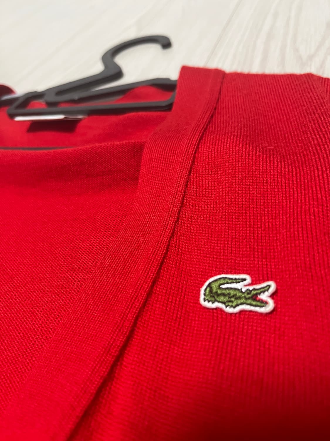 라코스테 가디건 레드 상품이미지2