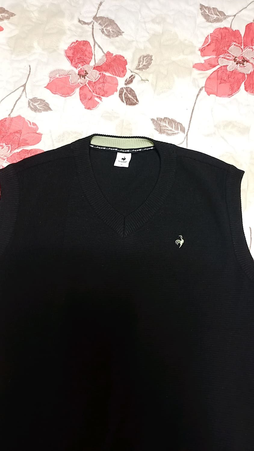 르꼬끄골프 얇은니트조끼 실측110 가슴60 기장70 상품이미지2