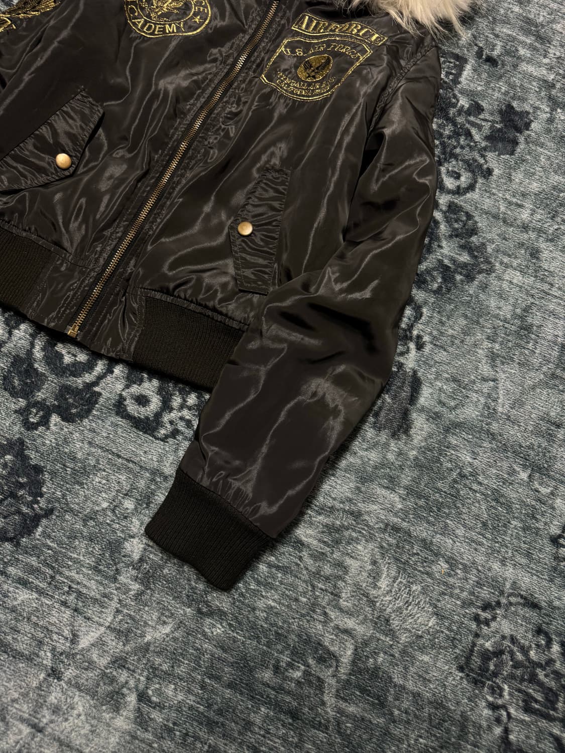 Dia 00s archive air force ma-1 fur jacke 상품이미지5