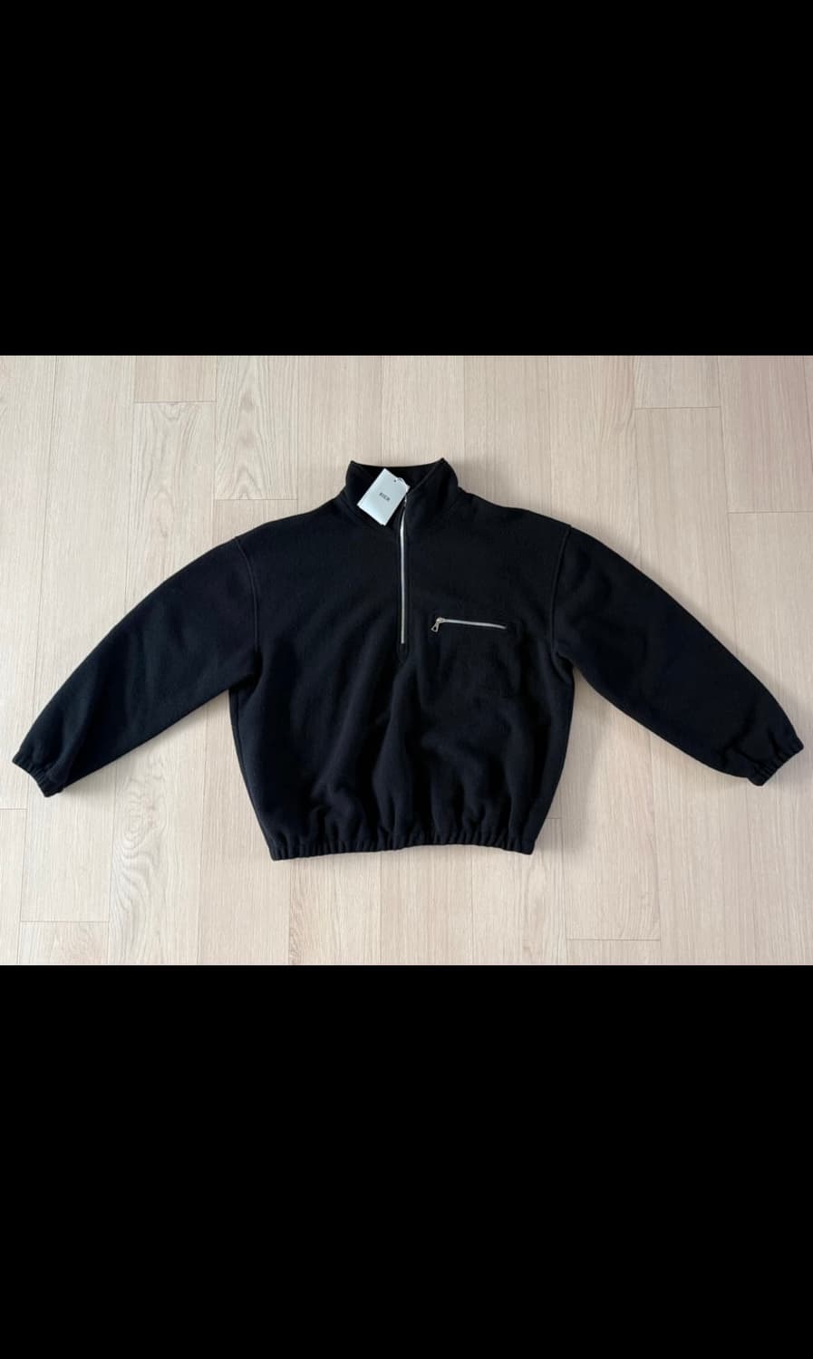 (L) RIER Fleece black 리에르 플리스 블랙 상품이미지1