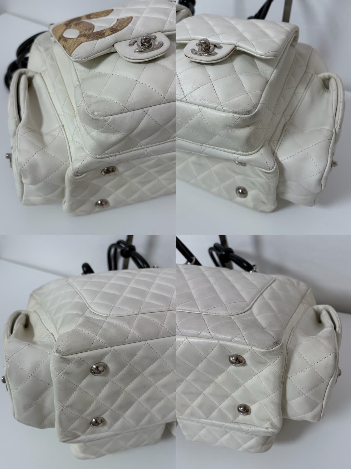 샤넬 깜봉 리포터 아이보리 숄더백 상품이미지8