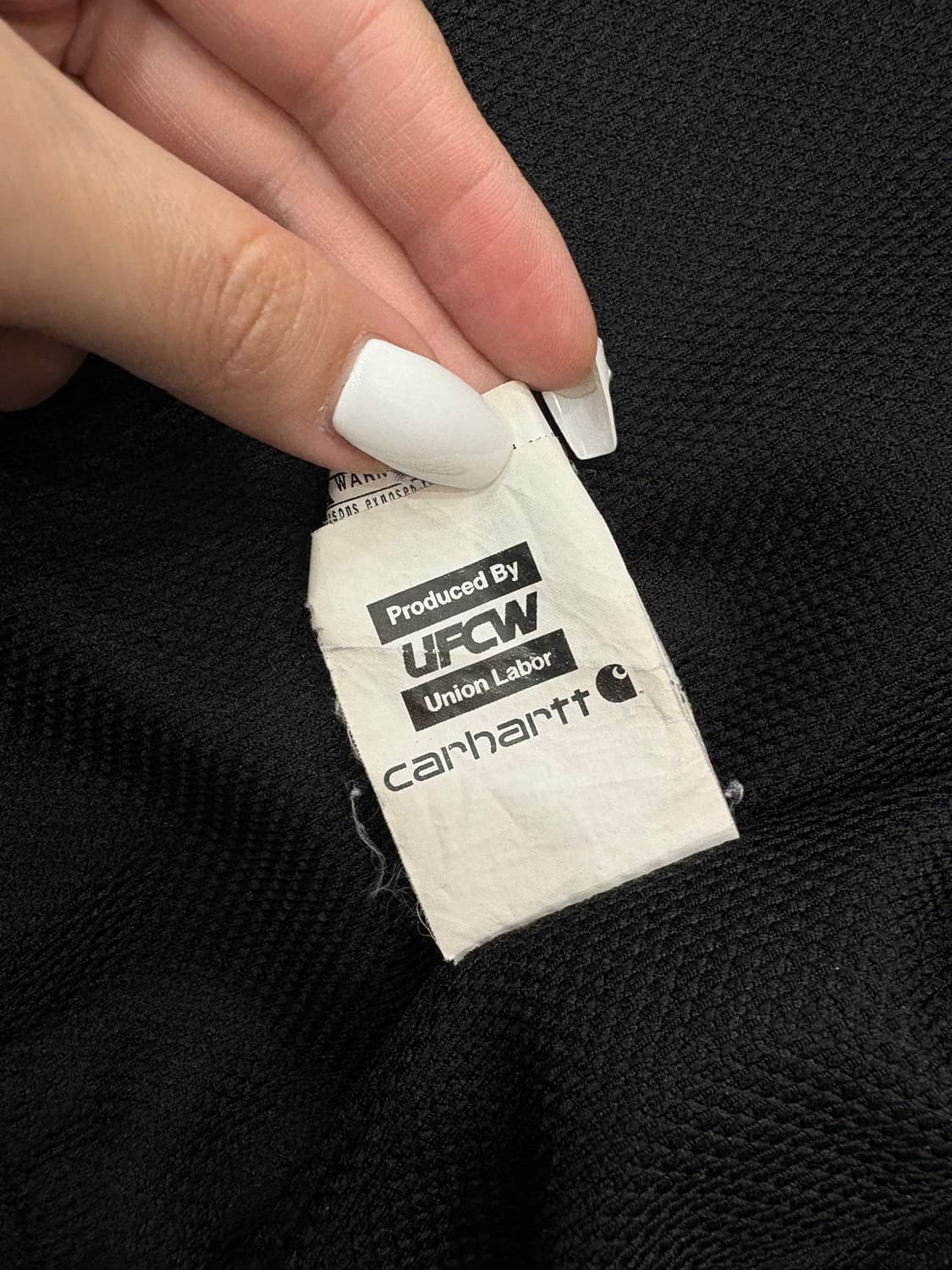 칼하트 워크자켓 후드집업 워싱블랙 상품이미지5