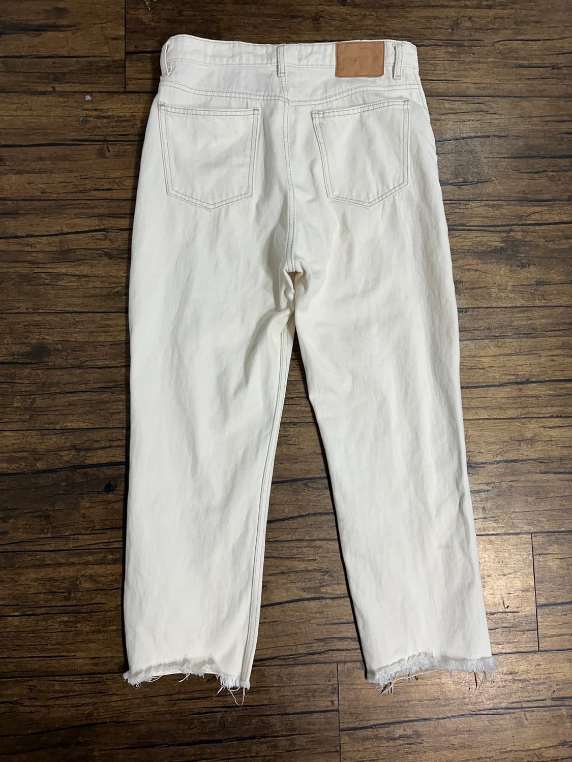 ZARA 크림진 와이드 데님 팬츠 EUR44  32사이즈 상품이미지4