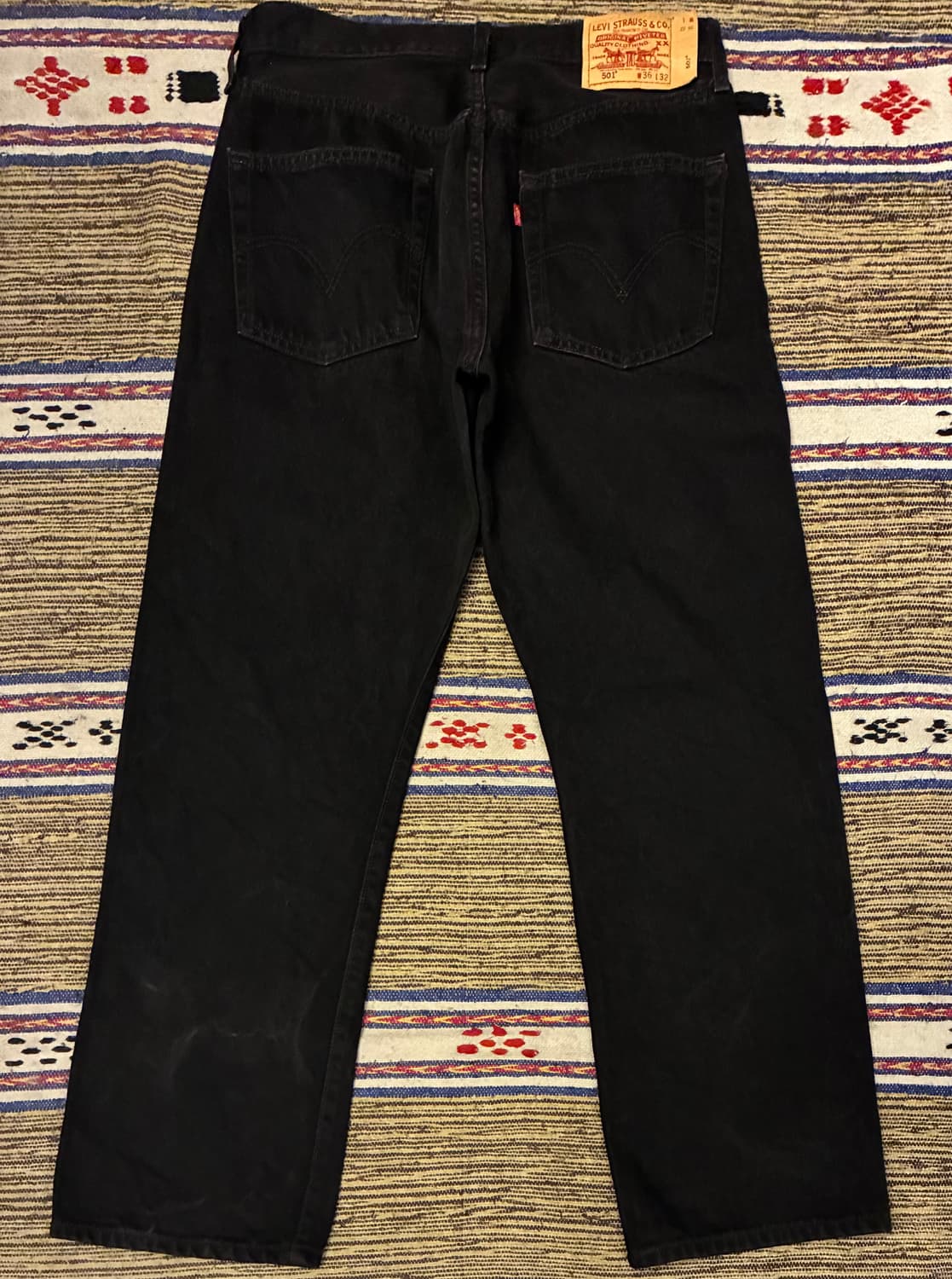 (34~35)00s Levis 리바이스 501 흑청 데님 블랙진 청바지 상품이미지5