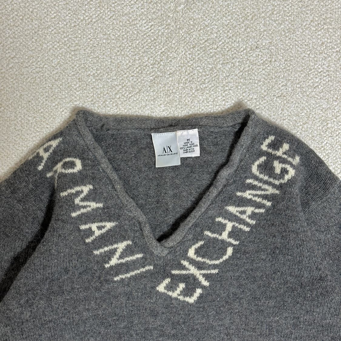 A|X 아르마니 익스체인지 브이넥 울 니트 상품이미지5