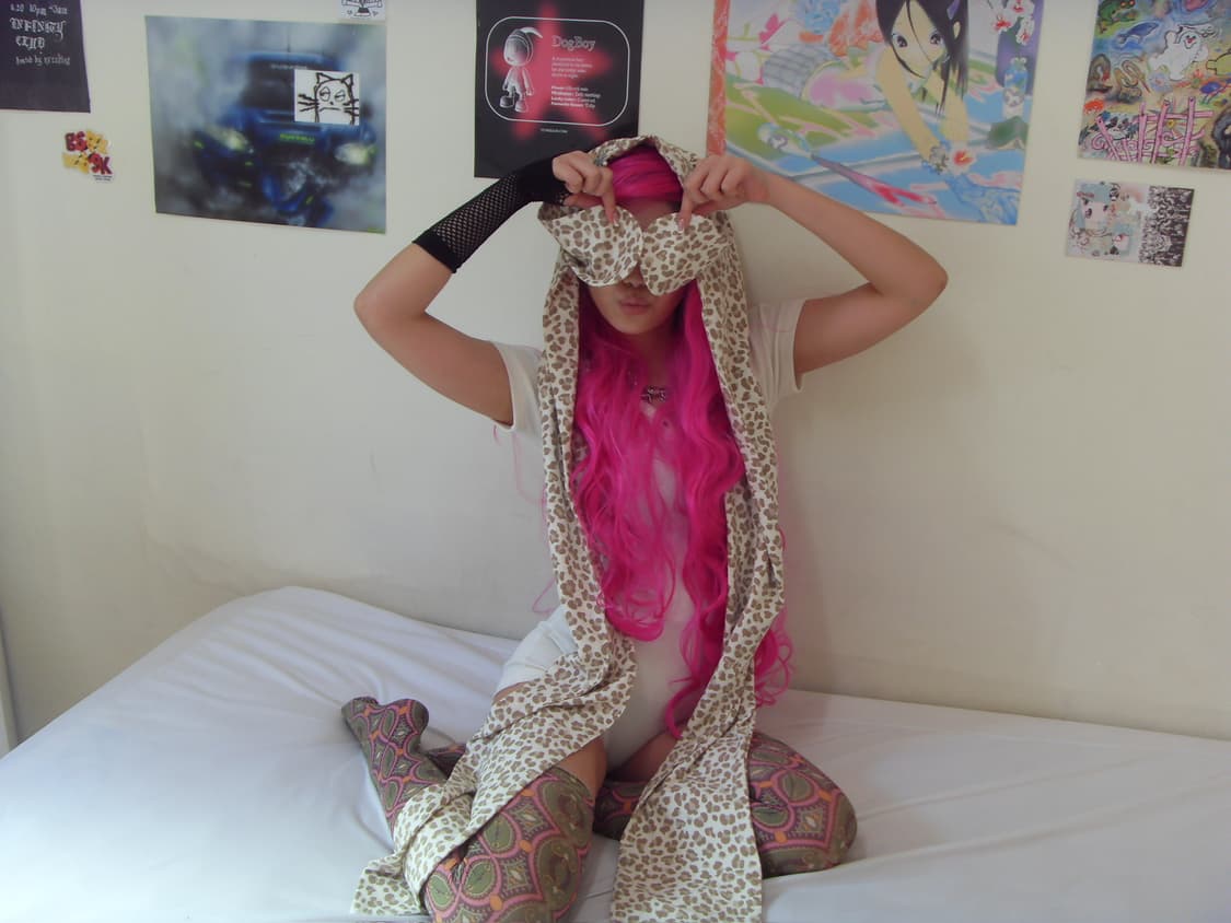 Bunny hoodie scarf (brown) 상품이미지2