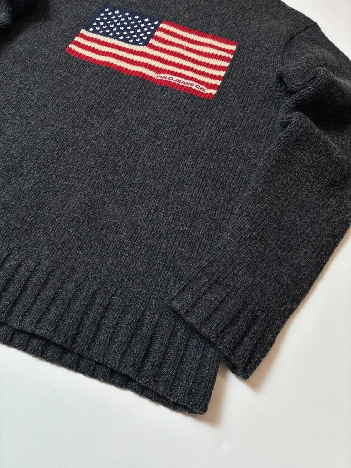 폴로 진스 00's 성조기 차콜 니트 PN8681 상품이미지5