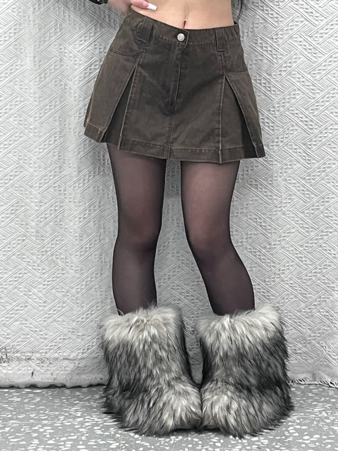 자라 아메카지 컨트리 웨스턴 빈티지 치마바지 반바지 S C10198 상품이미지1