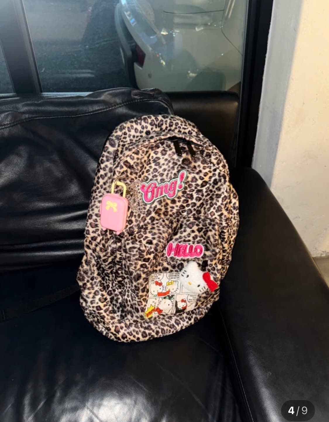 애스크홀 레오파트 호피 헬로키티 백팩 상품이미지3
