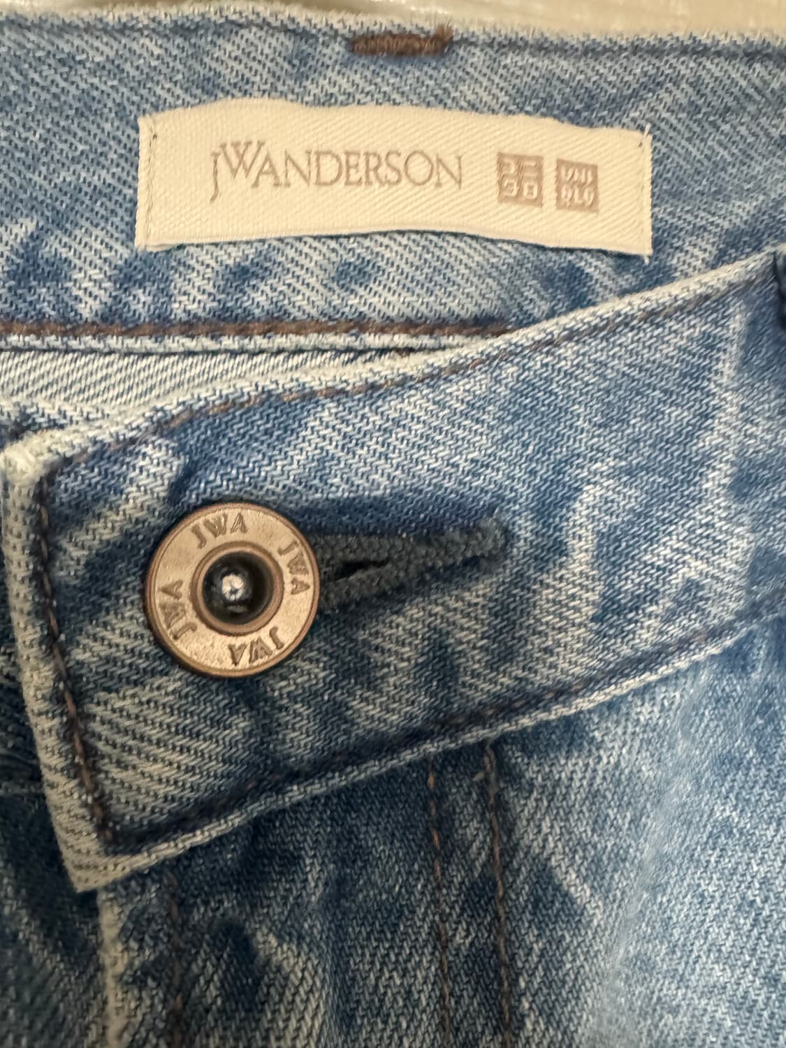 유니클로 × JW ANDERSON 연청 데님 팬츠 33(84) 상품이미지4