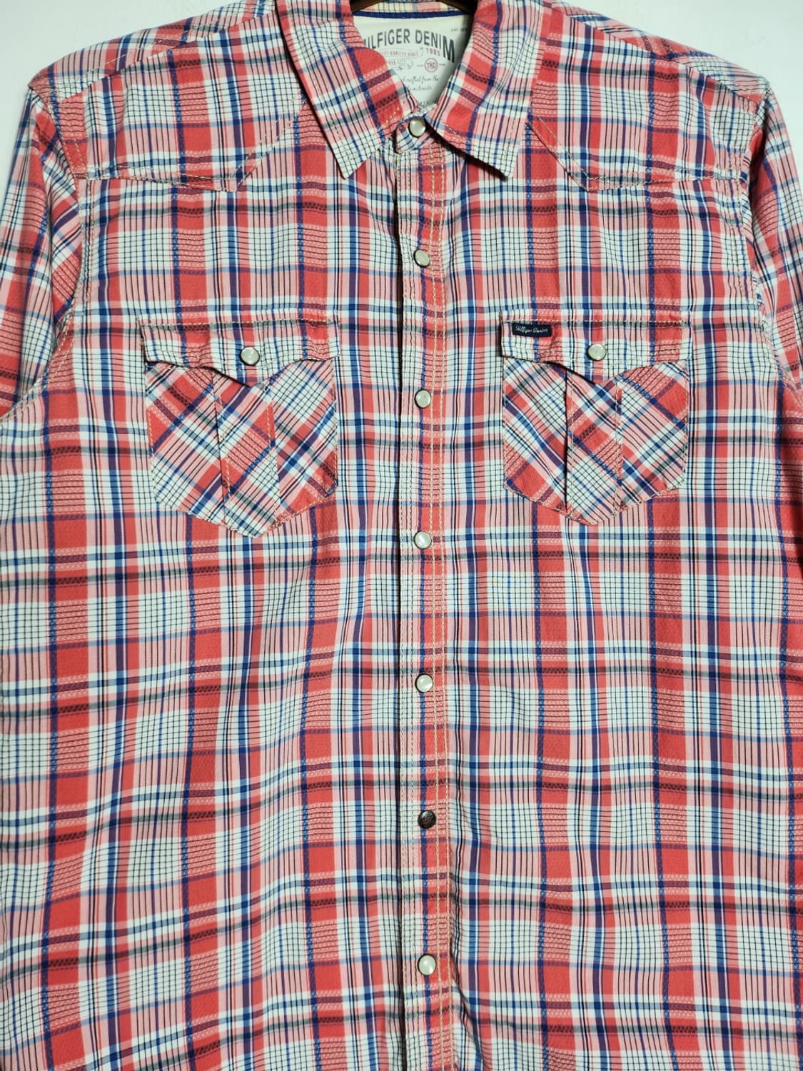 S 타미 힐피거 데님 체크 웨스턴 셔츠 상품이미지4