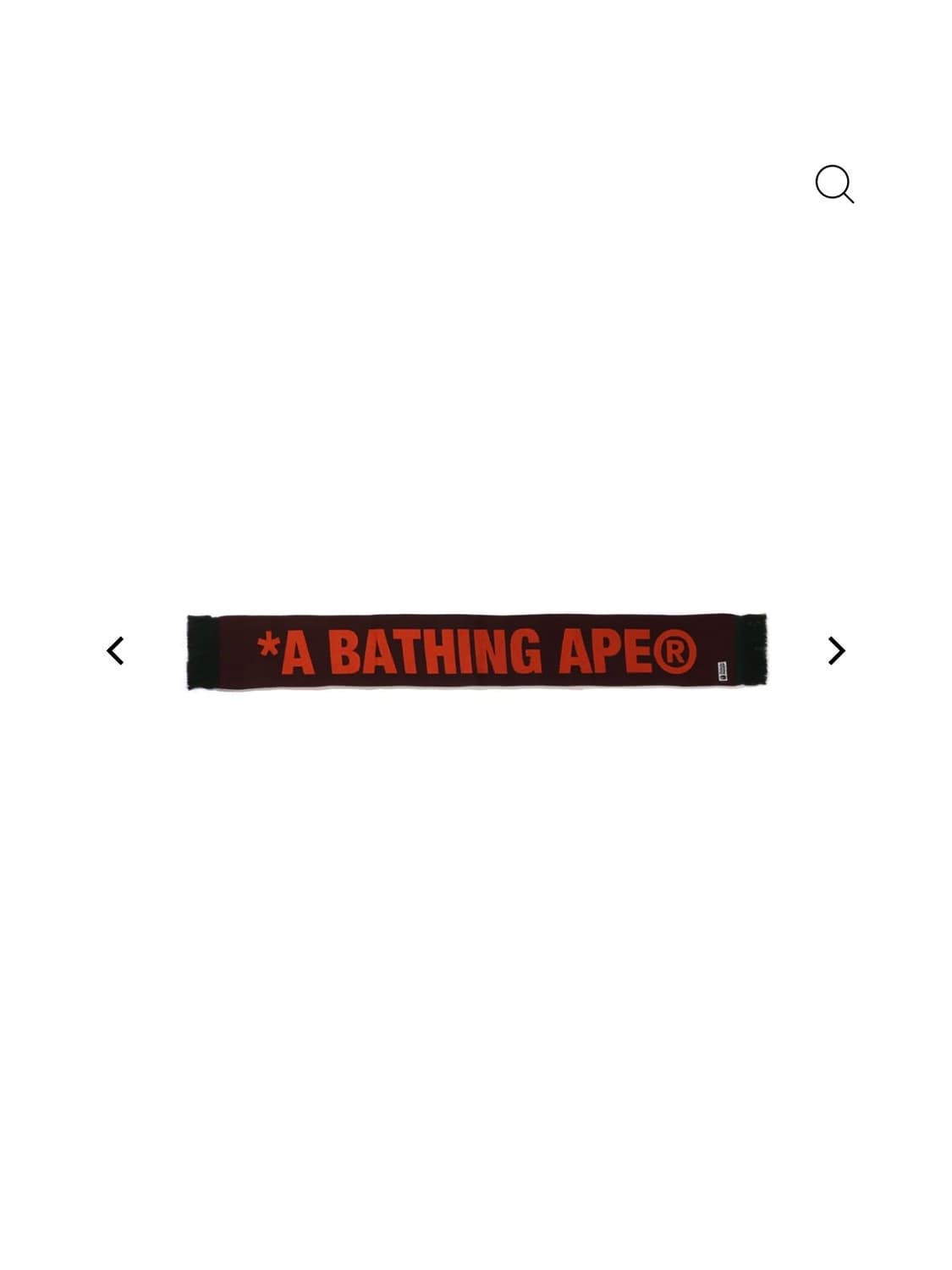 베이프 자카드 로고 롱 스카프 머플러 목도리 브라운 그린 리버시블 양면 상품이미지3