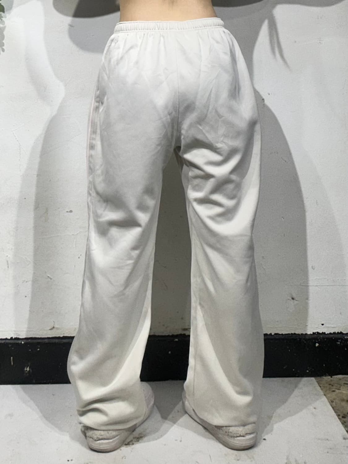 00s 나이키 아이보리 와이드 핑크 사이드 라인 추리닝 바지 XL 상품이미지3