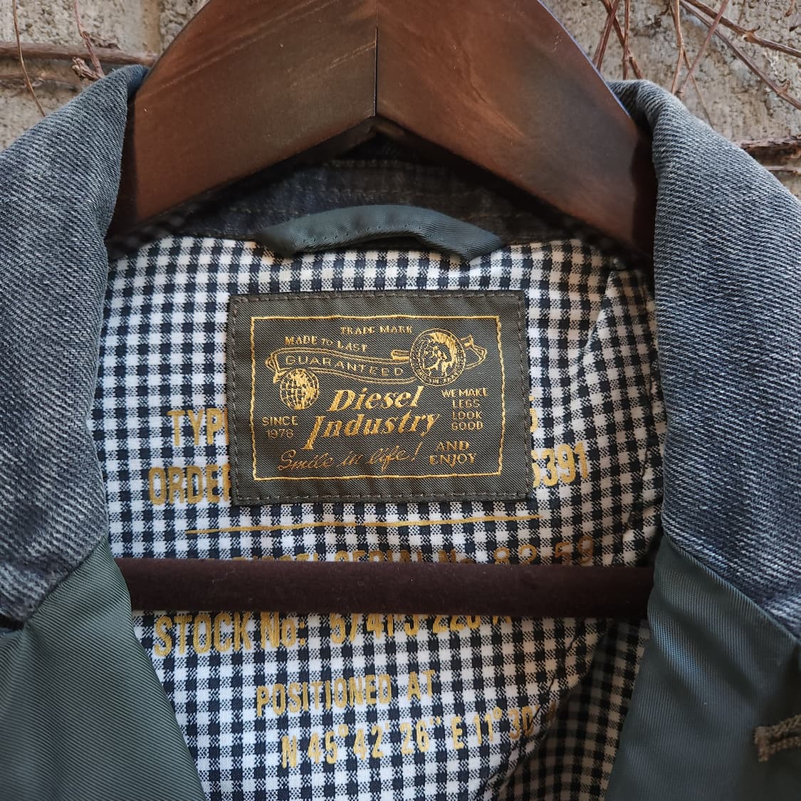 [S] DIESEL VINTAGE 왁스 데님 블레이저 남녀 자켓 상품이미지6