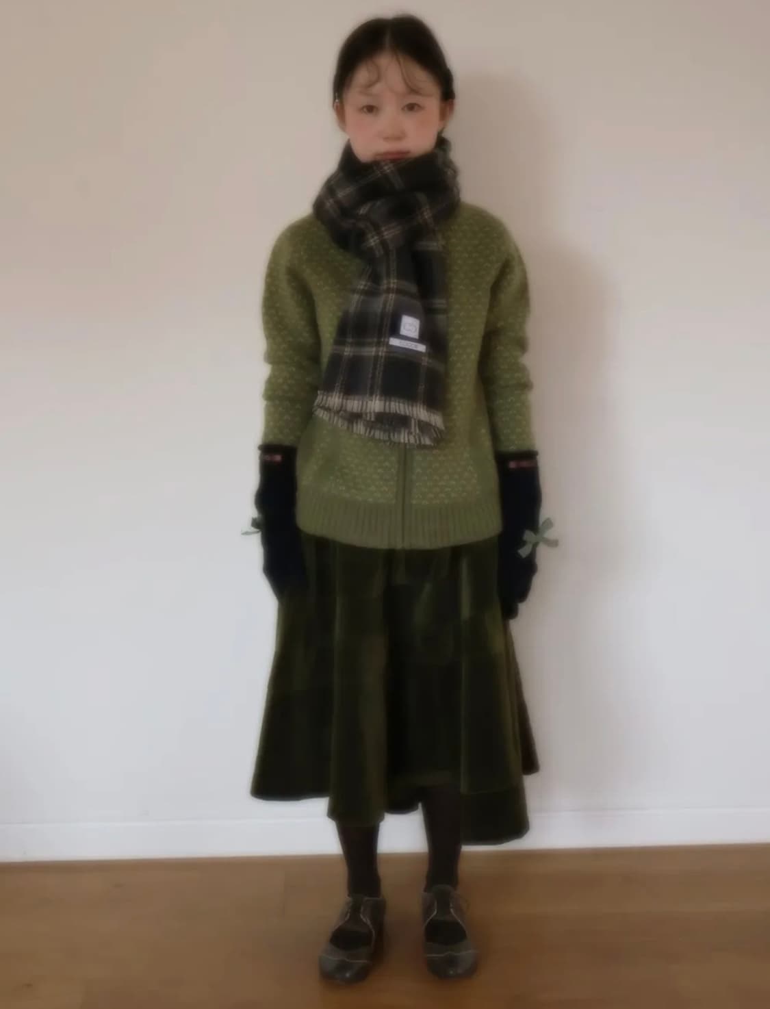 콜로신스 Coco Reversible Muffler Navy 상품이미지3