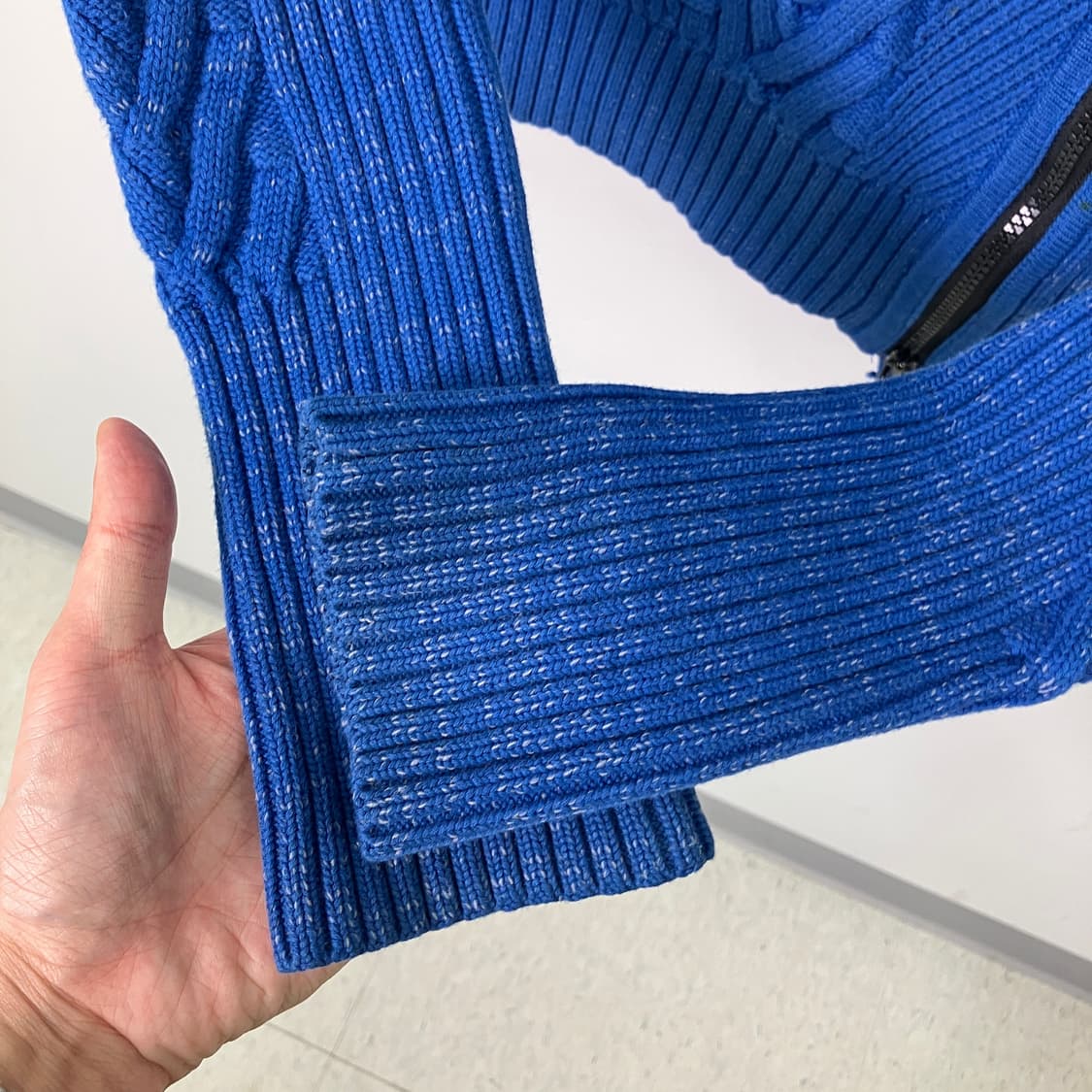 A|X 아르마니 익스체인지 블루 니트 집업 자켓 M 상품이미지7