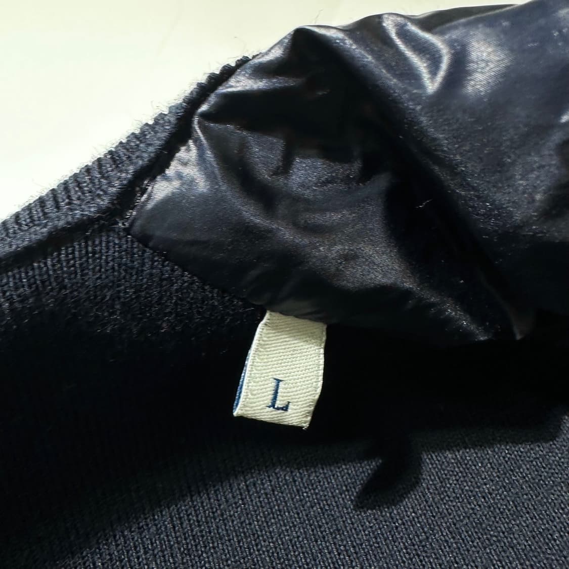 (매장판) 몽클레어 레터링 로고 니트 믹스 구스다운 패딩 상품이미지7